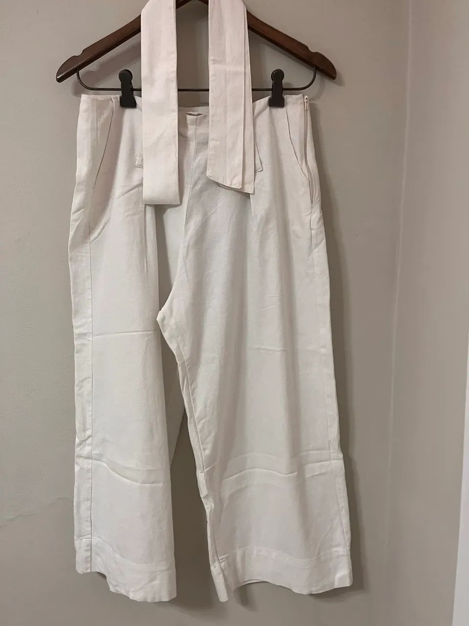 Calça pantacourt em linho n:36 - Foto 5