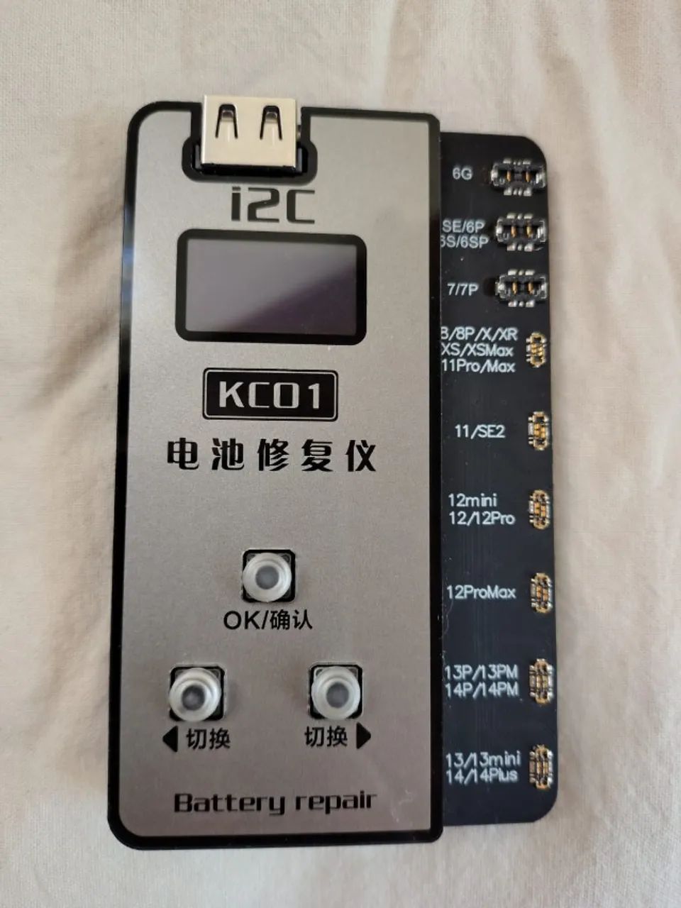 KC01 I2C - Programador de Bateria para iPhone | Reparo de Dados e Ciclos