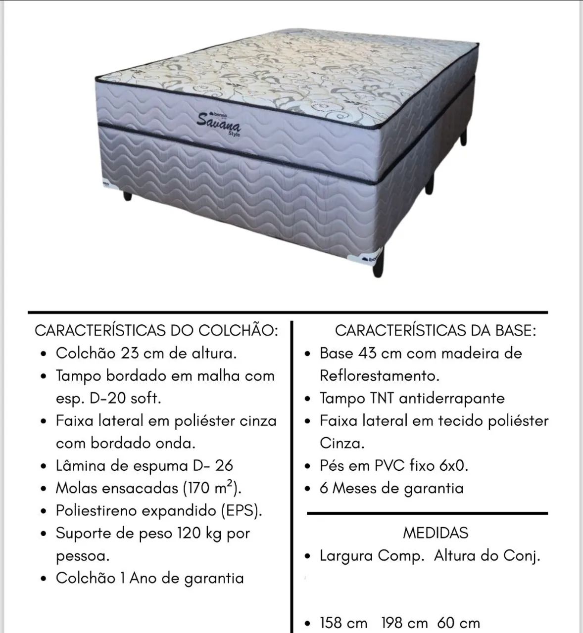 Cama Casal Box Queen Savana entrega grátis e imediata p/Fortaleza e só paga na entrega.<br> - Foto 4