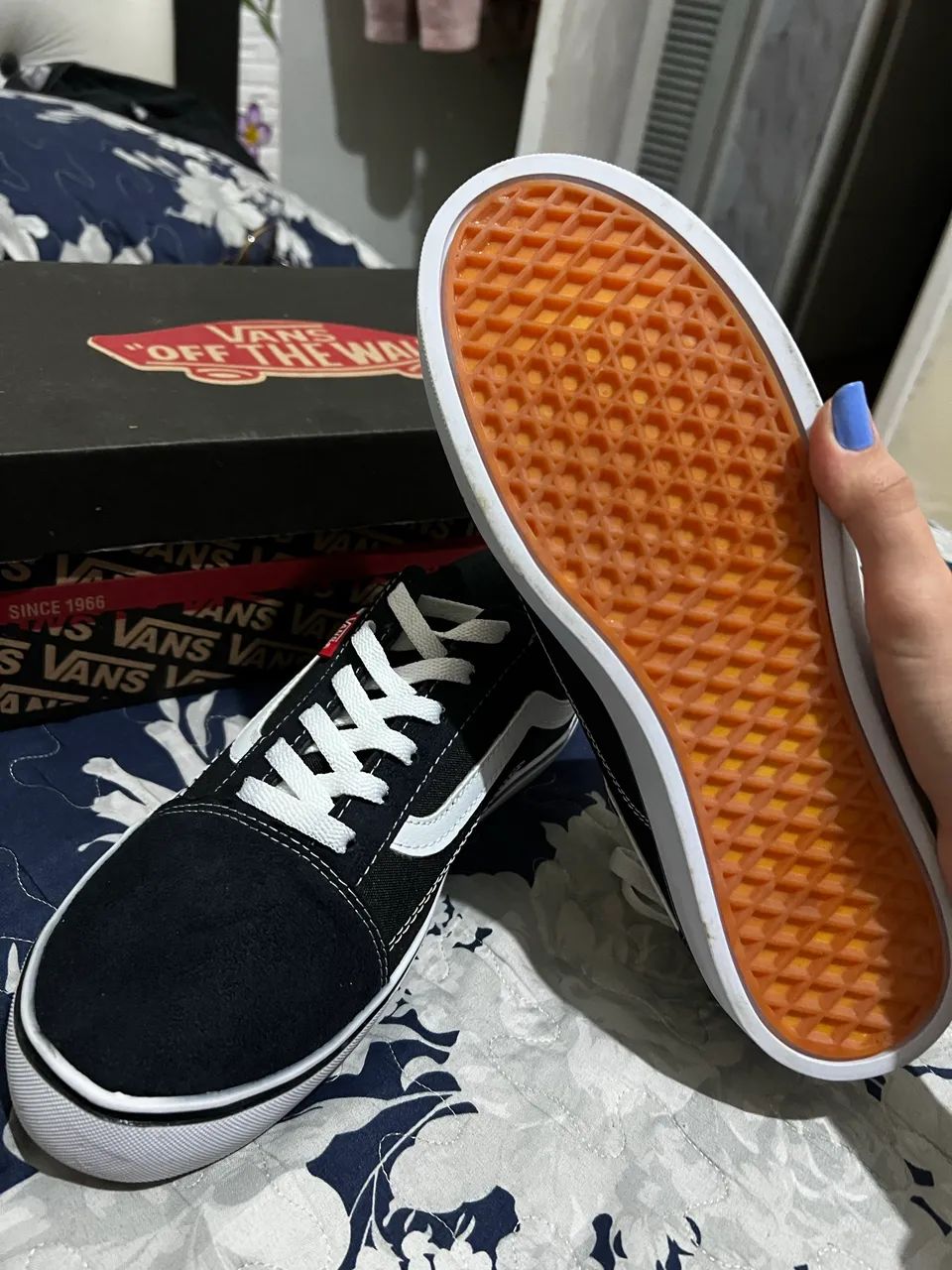 TÊNIS VANS WARD PRETO E BRANCO - Foto 2