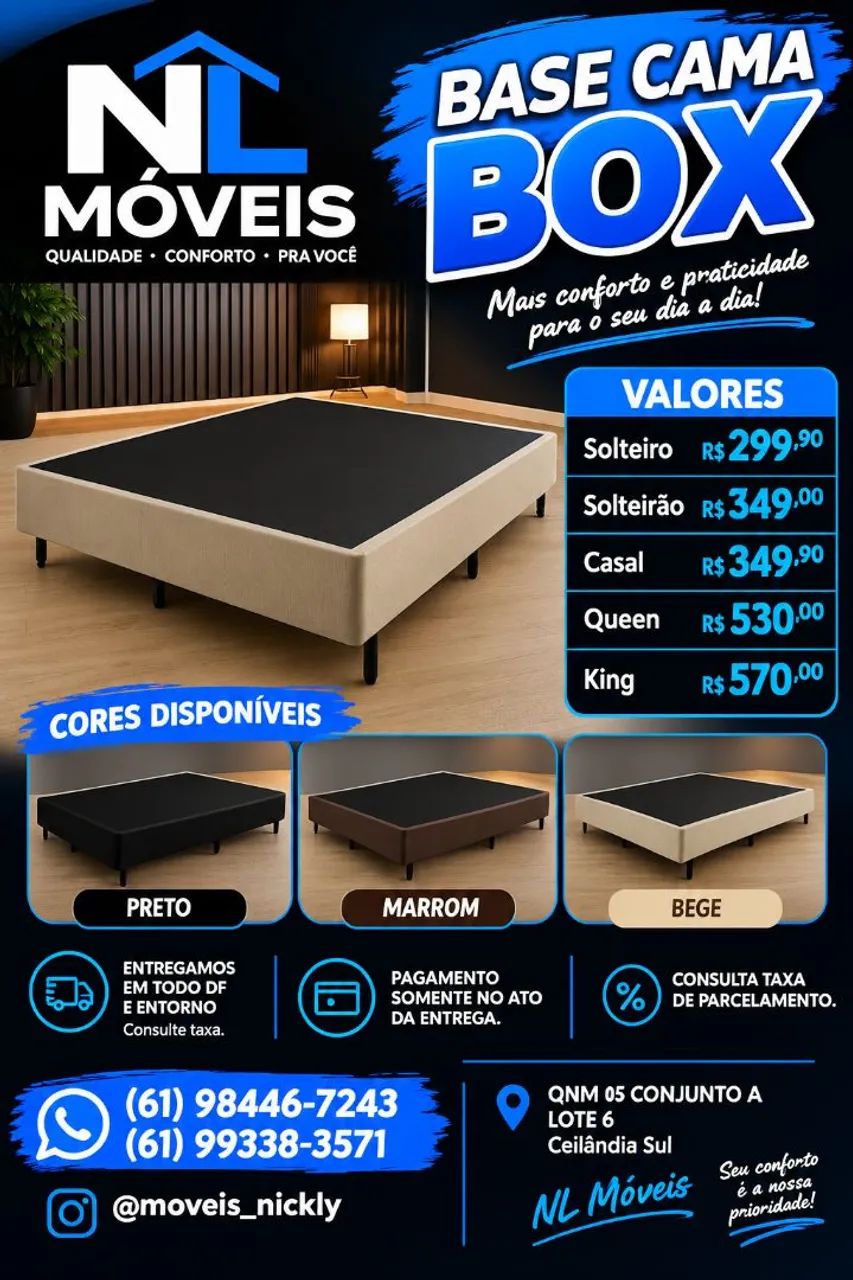 Bases BOX alta qualidade