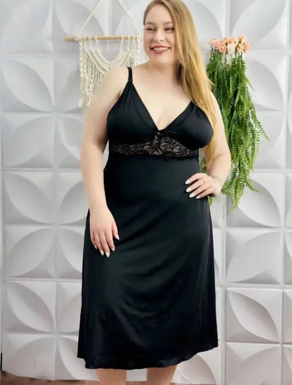 Camisola de amamentação Plus Size - Foto 2