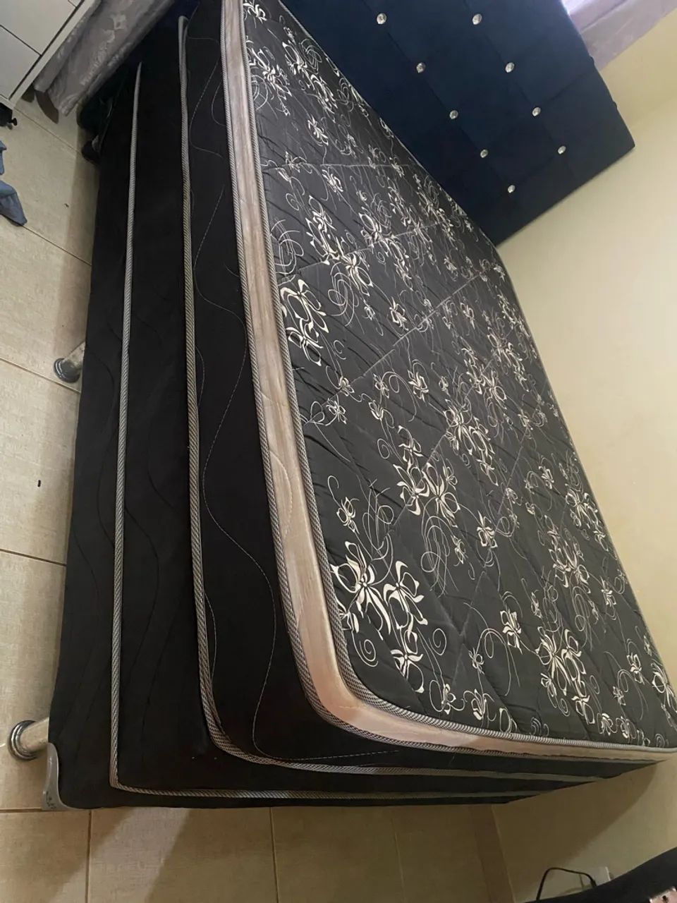 Cama box casal com colchão de molas ensacadas  - Foto 2