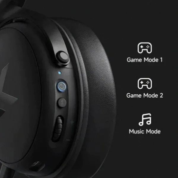 Headset Gamer Sem Fio MCHOSE V9 Pro Black Bluetooth PC Celular - Foto 5
