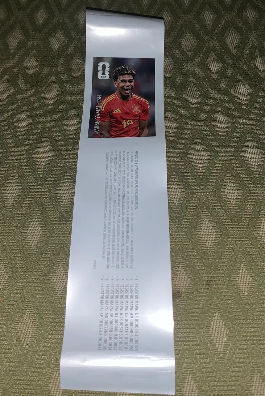Figurinha Copa 2026 Lamine Yamal Espanha no Rótulo - Foto 3