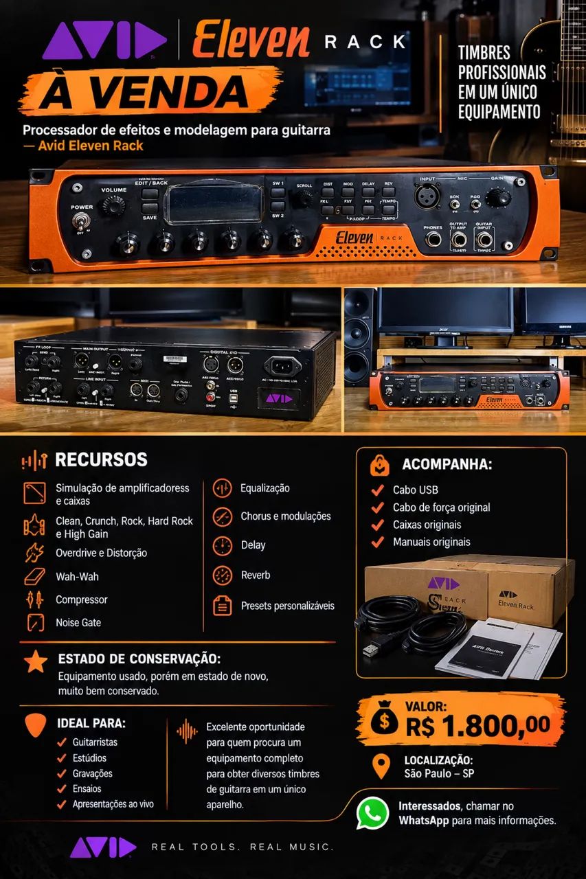 Processador Eleven rack avid 