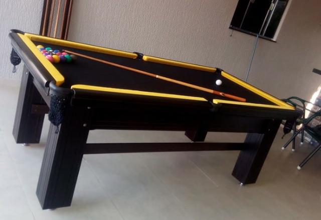 Mesa de Snooker em Madeira Maciça Frete Grátis - Foto 2
