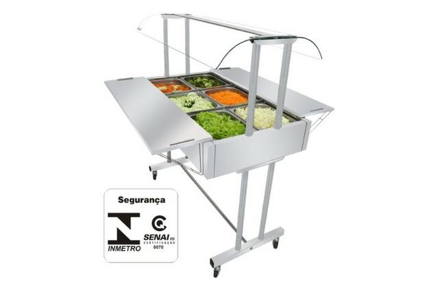 Buffet de Aquecimento, 6 cubas / Venâncio