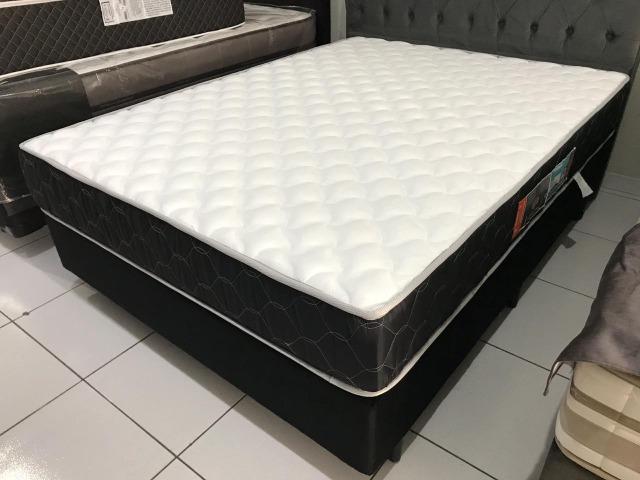 Cama Box Casal Castor Black White Espuma D-33 - Pronta Entrega! - Foto 3