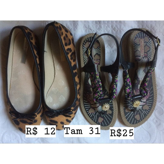 sandalia e sapatilha infantil