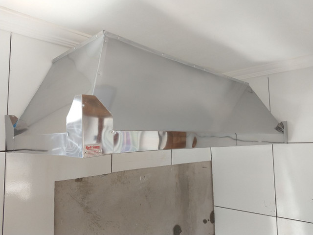 Coifa de inox mesa .pia prateleira em inox  - Foto 2