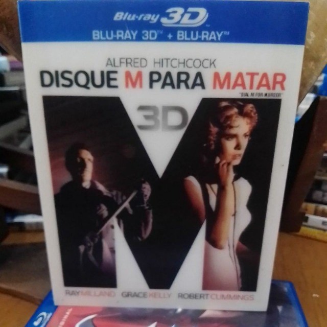 Bluray Disque M para Matar - versão 3D + 2D (Hitchcock - Clássico) 