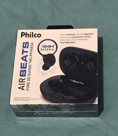Fone De Ouvido Philco Air Beats resistente a água com bateria de até 24h de  duração - Azul - Celulares e telefonia - Xixová, Praia Grande 1006808157 |  OLX
