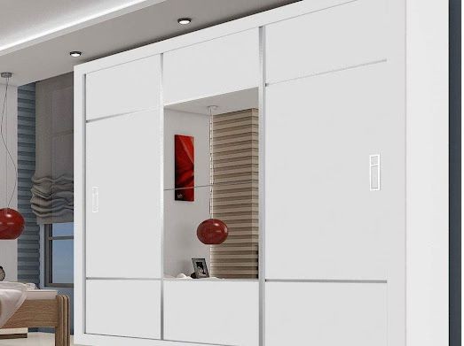 Quarto roupeiro casal com espelho 100% MDF 