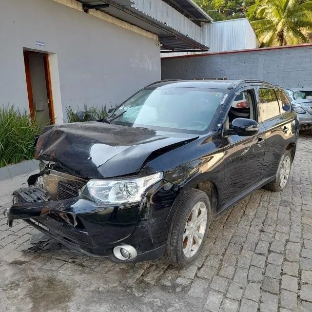 Mitsubishi Outlander 2.0 2014 Airbag Motor Retrovisor Capo Porta Farol Lantena Sucata - Foto 4