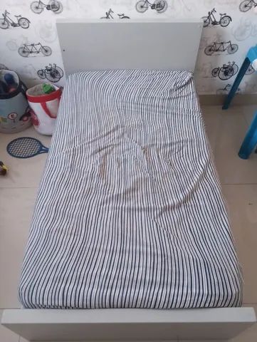 Berço/mini cama 3 posições com colchão 