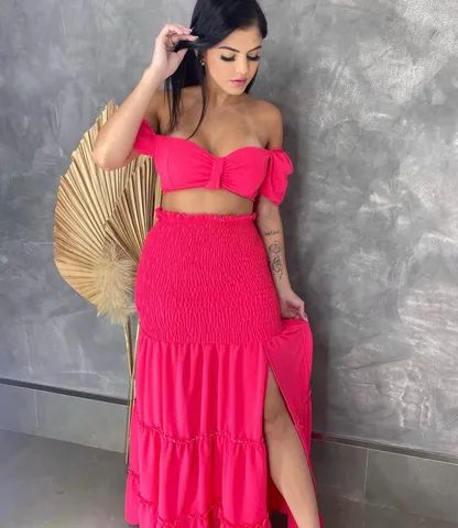 Vendo conjunto rosa 