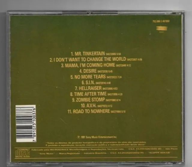 Ozzy Osbourne No More Tears Cd Usado - Foto 2
