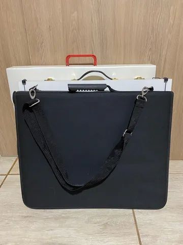 Arquitetura Prancheta trident A3 + pasta portfólio A3 tecido + Régua paralela trident 1m - Foto 6