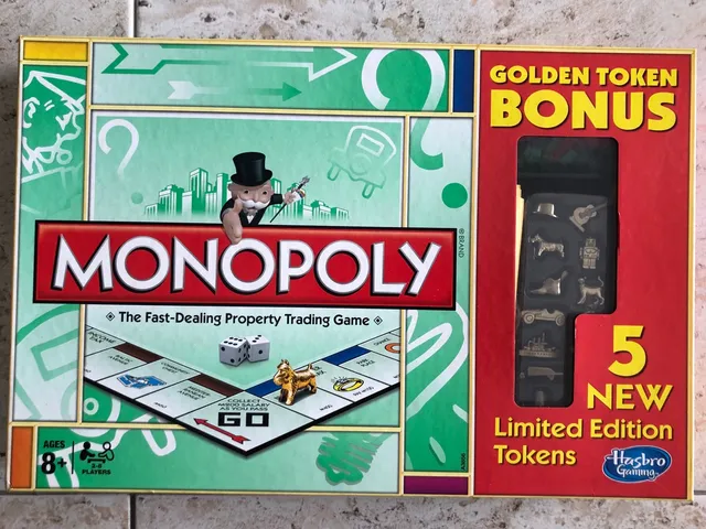 Jogo Tabuleiro Monopoly Antigo Usado, Jogo de Tabuleiro Hasbro Usado  81689945