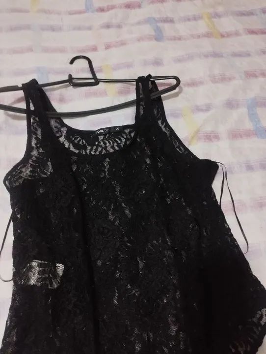 Body preto renda 
