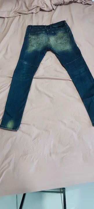 Calça Jeans Diesel Masculina Azul - Estilo Descontraído - Foto 2