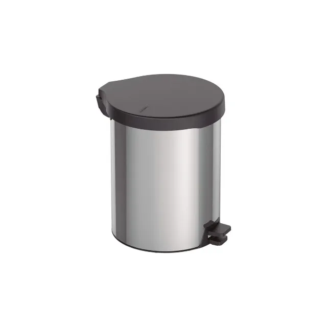 Balde WC Inox Escovado - 1 un - Kasa