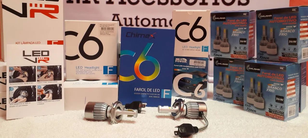 Lâmpada led pra moto carro caminhão e ônibus aceito cartão!