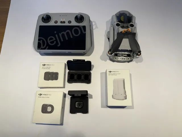 Drone DJI Mini 3 Pro Nunca ativado/Bateria Plus/Controle com tela - Foto 2