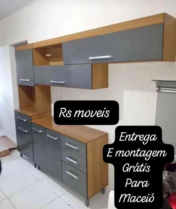 Armário de Cozinha - Novo - Entrega e Montagem Grátis em Maceió
