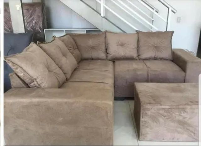 Sofá de canto, tradicional e chaise, direto da fábrica - Foto 4