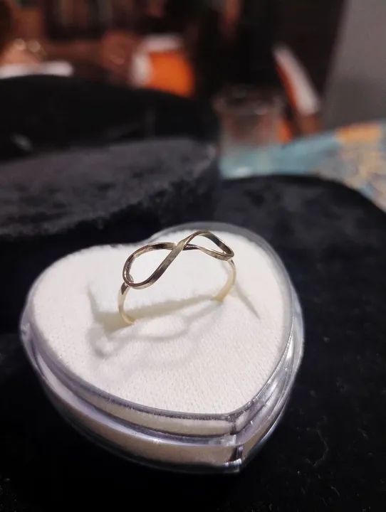 Anel de ouro18k modelo infinito  - Foto 3