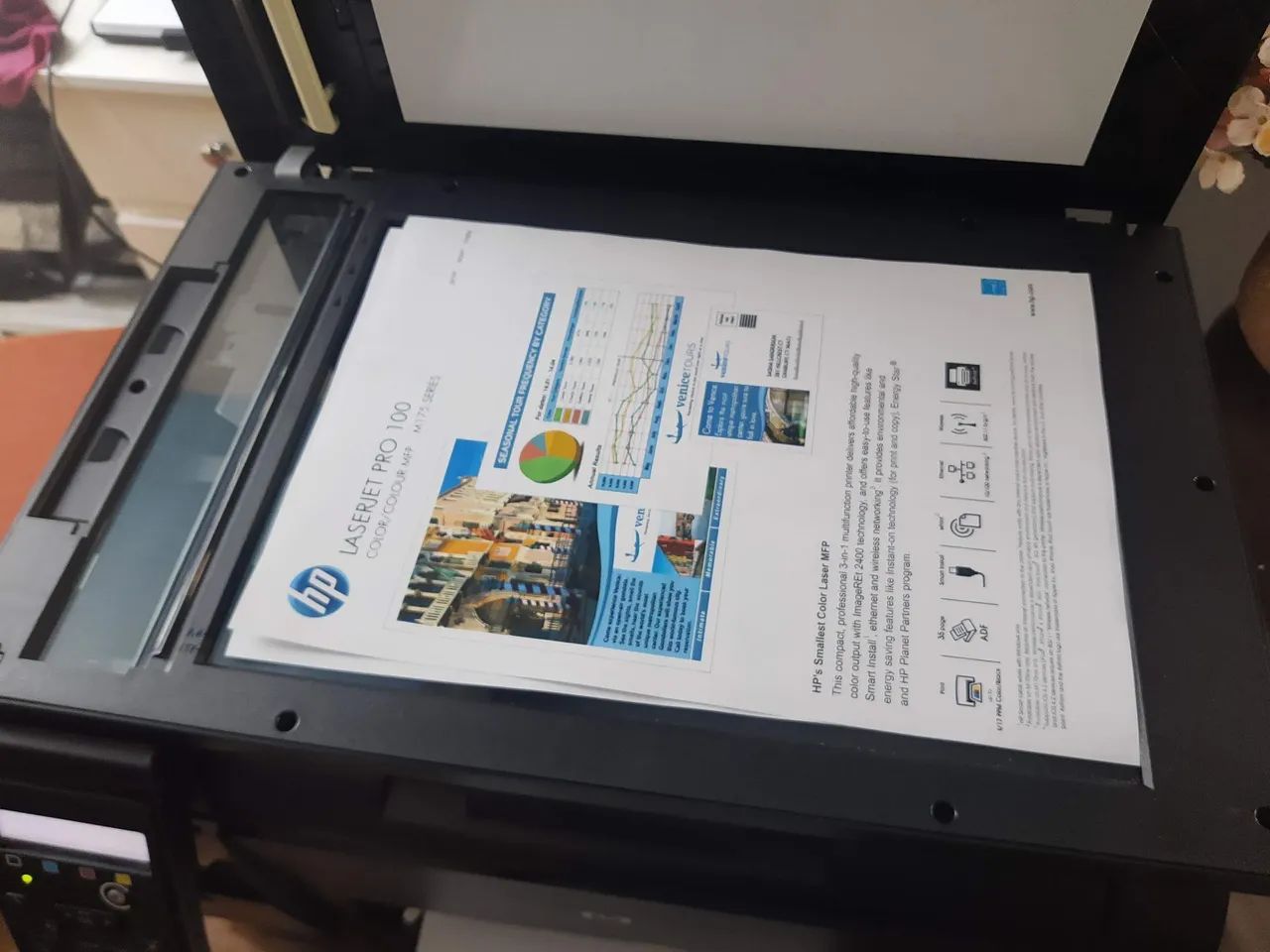 Impressora Hp LaserJet color M175a usada - Foto 3