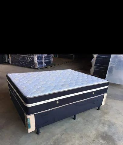 Box Cama casal molas ensacadas a pronta entrega