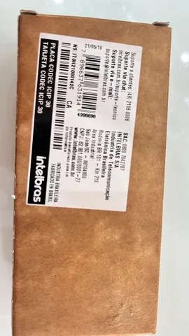 Placa Codec Icip 30 Pabx Impacta 94/140/220/300 Intelbras