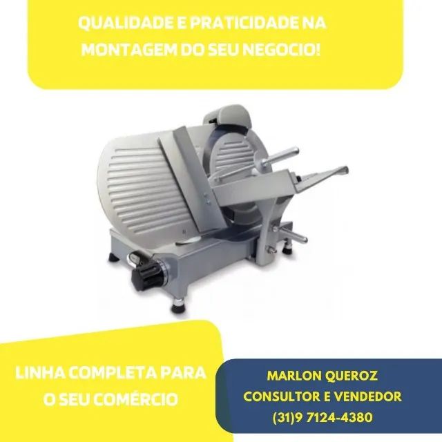 Cortador de Frios Palladium 25CM Inox Novo