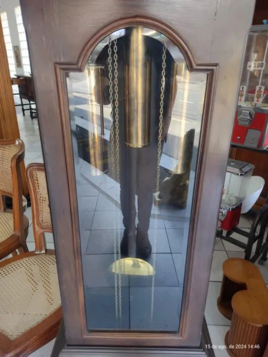 Relógio Antigo Carrilhão Pedestal de Pé - Foto 5