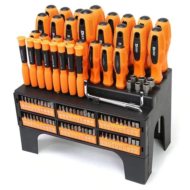 Jogo 100 peças Chaves de Fenda/ Phillips e Bits - FORTGPRO