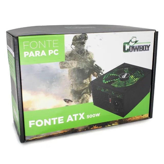 Fonte Atx 500w Para Pc Game Cowboy Knup Kp534 - Foto 4