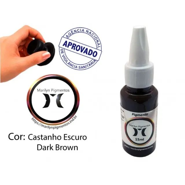 Pigmento Marilyn 15ml - Castanho Escuro