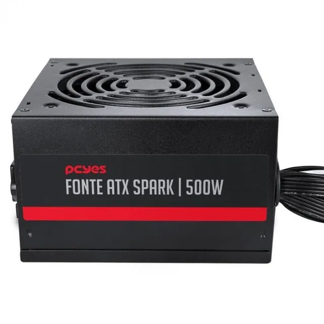Fonte ATX 500W Real PFC Ativo 75+ Eficiência Pcyes Spark - 1 Ano de Garantia - WZetta - Foto 6