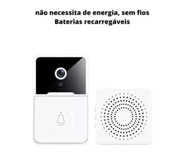 Campainha Interfone C/ Câmera Wifi S Fio Inteligente - Foto 5