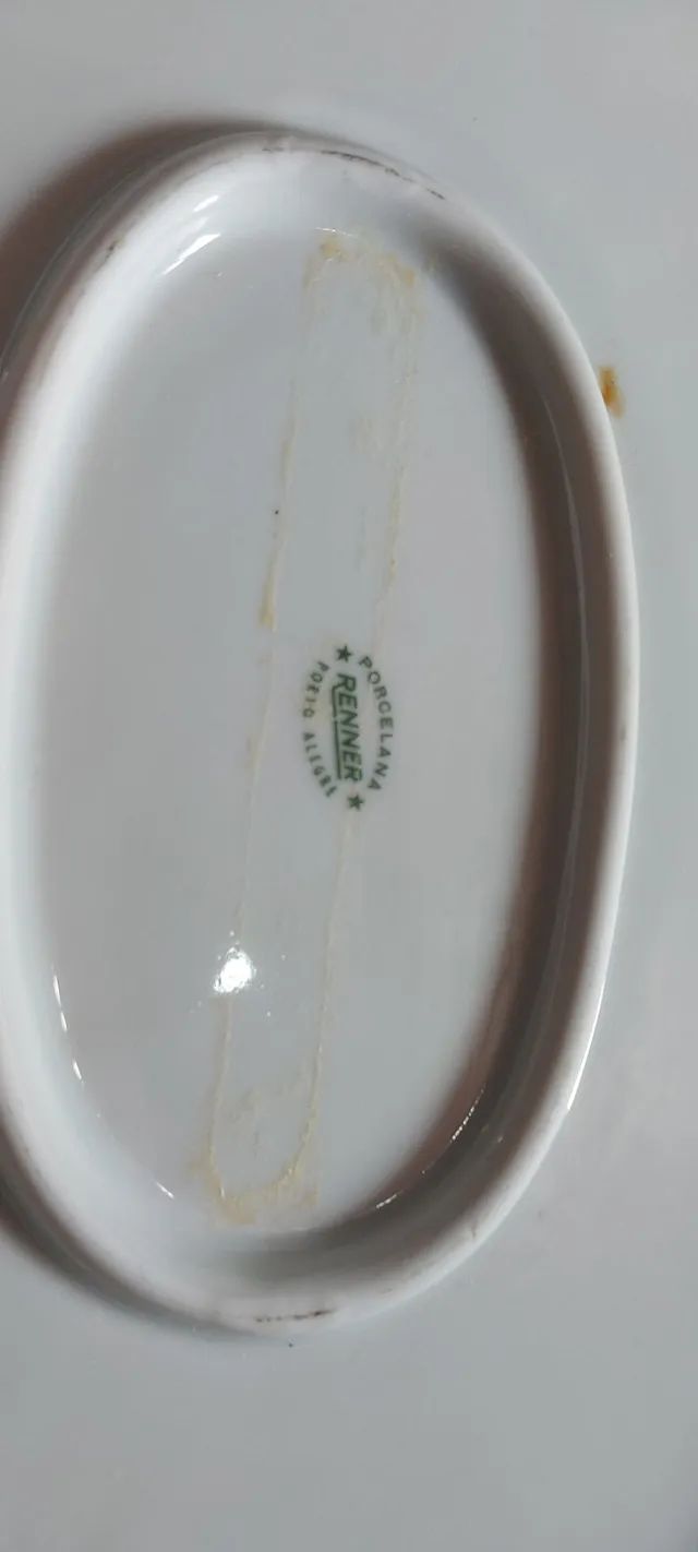 Antiga travessa de porcelana Renner - Foto 3