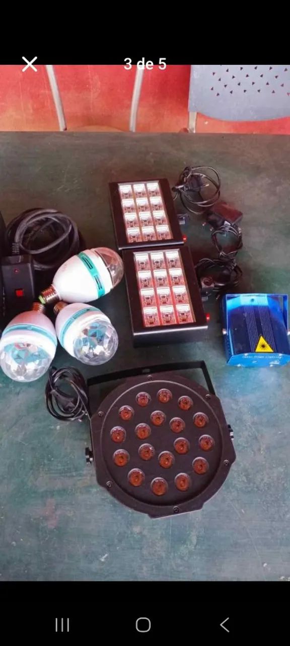 Kit pra festa iluminação máquina de fumaça  - Foto 2