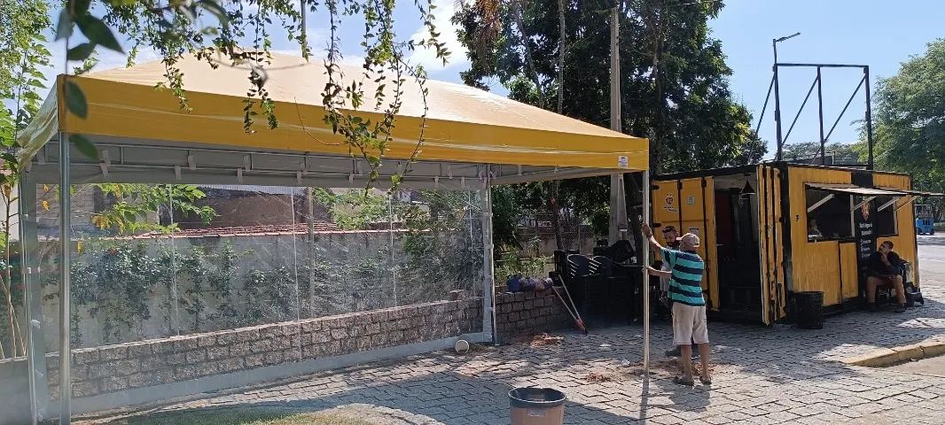 Tenda piramidal 3,50x6,00 Tubular - Foto 2