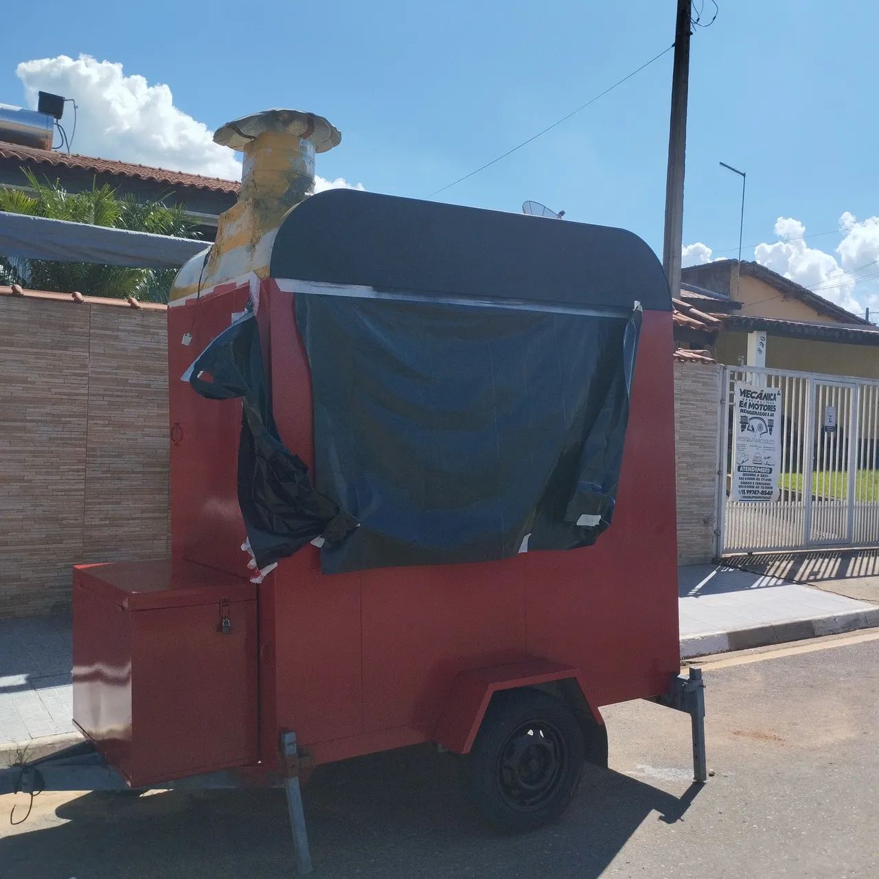 Trailer para lanches aceito ofertas e motos para negocio - Foto 3