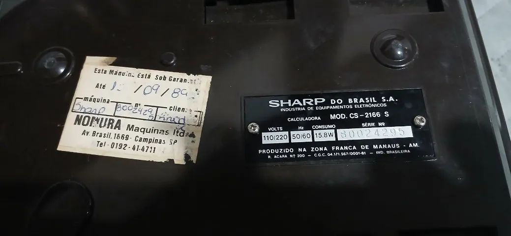 Calculadora Vintage Sharp Compet Cs-2166 S Com Impressora - Foto 4