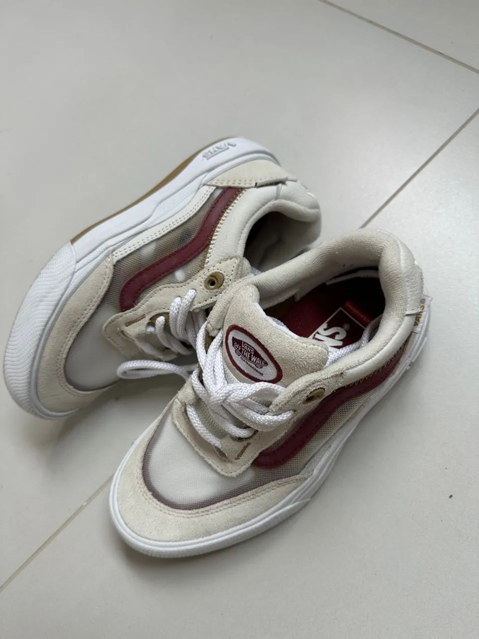 Tênis Vans wayvee leather than white 