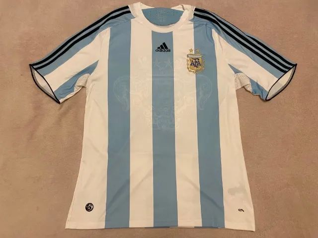Camisa Futebol Argentina 2008 Tam. Gg