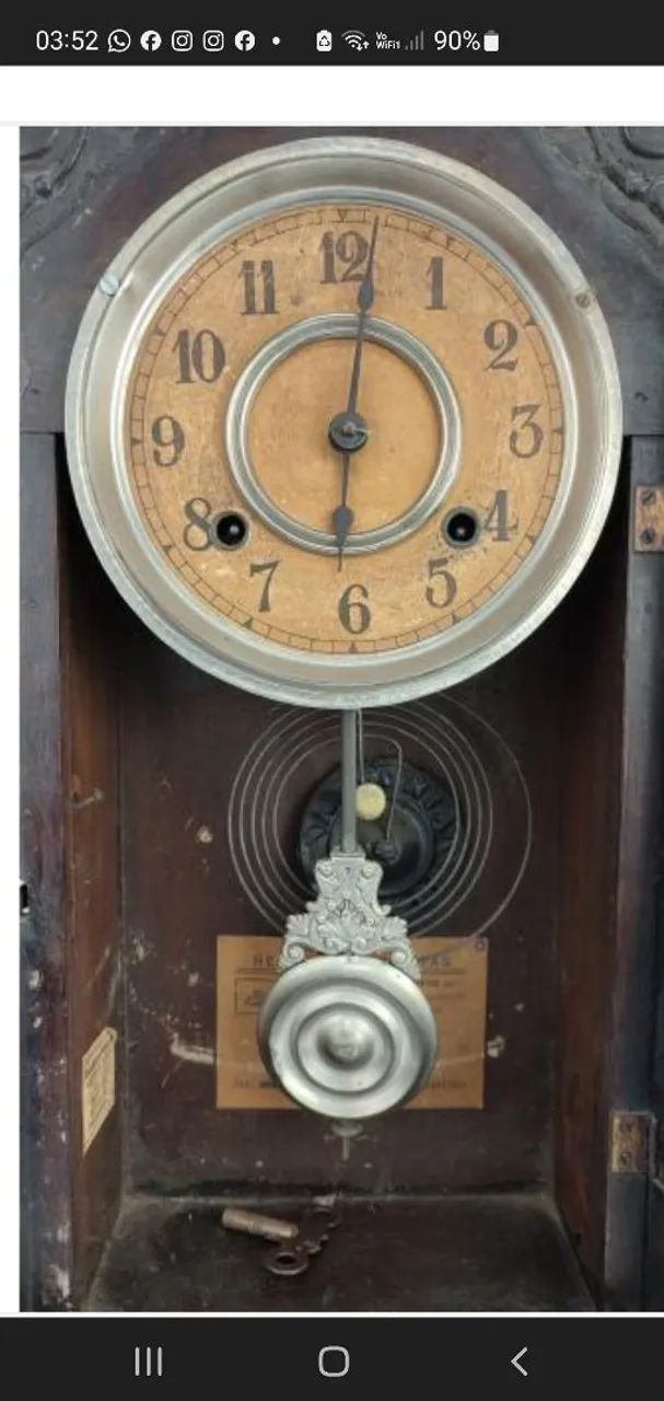 Relógio de Parede Antigo Decorativo - Foto 2